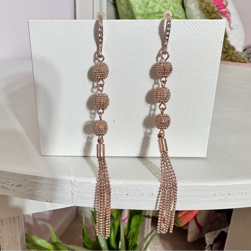Rose gold earrings